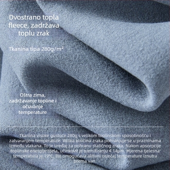 Termalni komplet za tinejdžerske dječake za jesen-zimu: bazni top s dugim rukavima i hlače