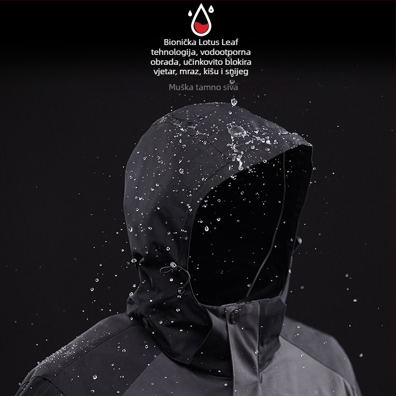 3-u-1 vanjski jaket set, flis podstava, debeli, s odvojivim vanjskim slojem, poliester 95%+