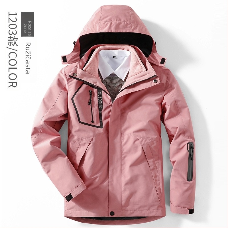 3-u-1 vanjski jaket set, flis podstava, debeli, s odvojivim vanjskim slojem, poliester 95%+