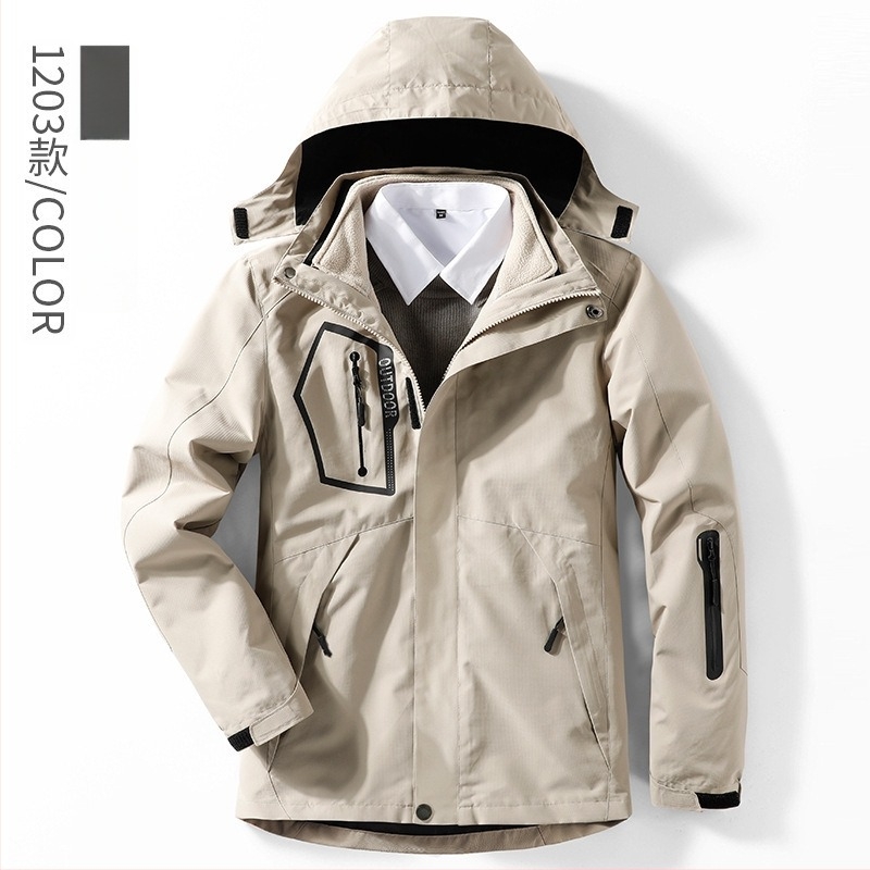 3-u-1 vanjski jaket set, flis podstava, debeli, s odvojivim vanjskim slojem, poliester 95%+