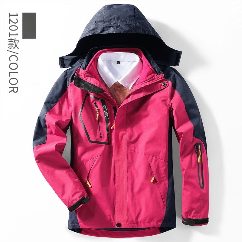 3-u-1 vanjski jaket set, flis podstava, debeli, s odvojivim vanjskim slojem, poliester 95%+