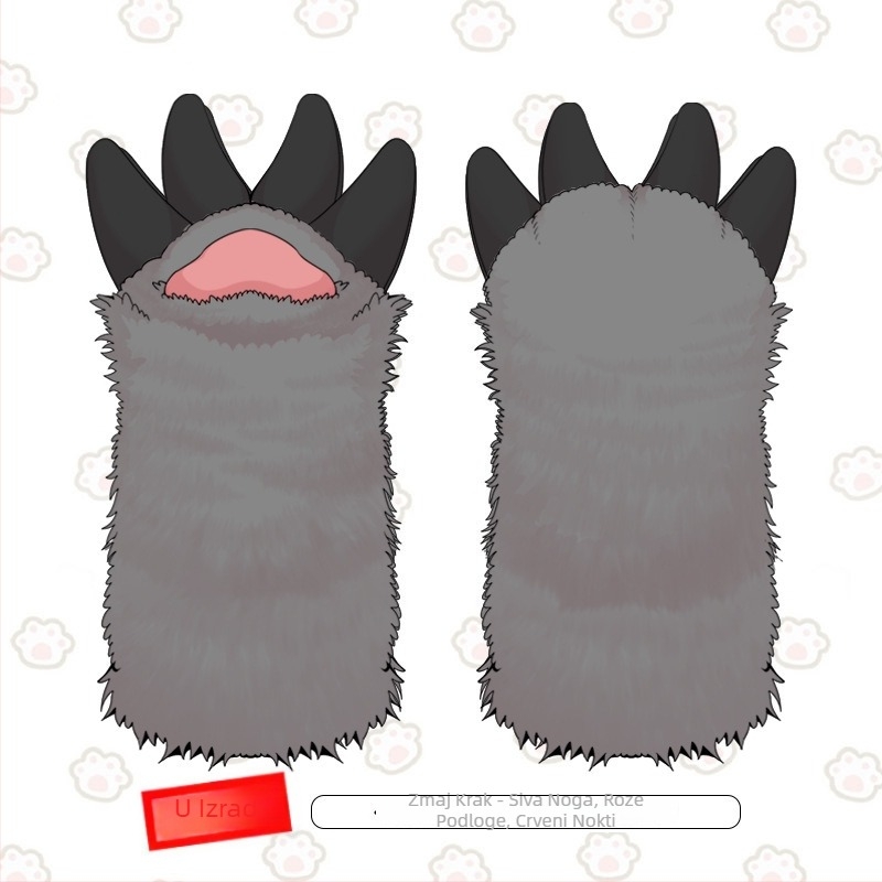 Rukavice zmajevih kandži za cosplay fursuit – na skladištu, odrasli, jesen 2025, Marka: Drugo
