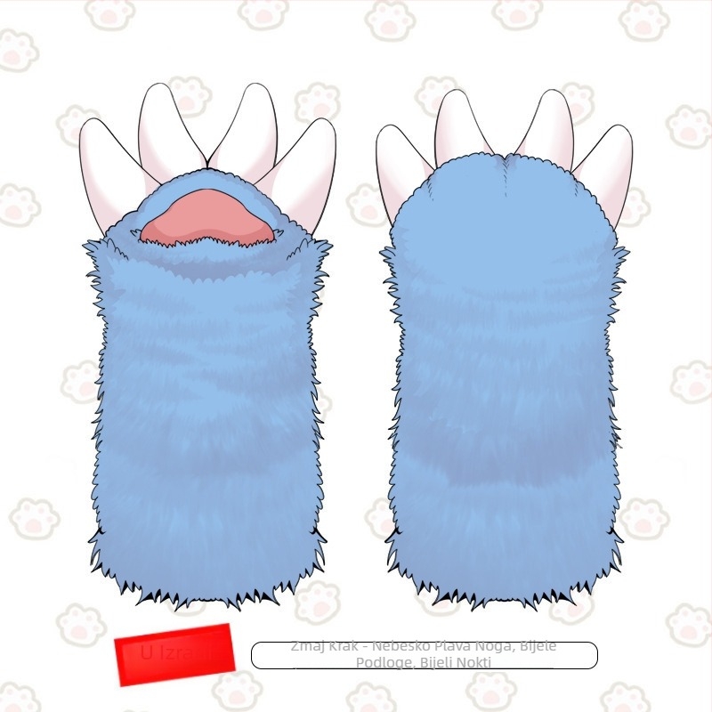 Rukavice zmajevih kandži za cosplay fursuit – na skladištu, odrasli, jesen 2025, Marka: Drugo