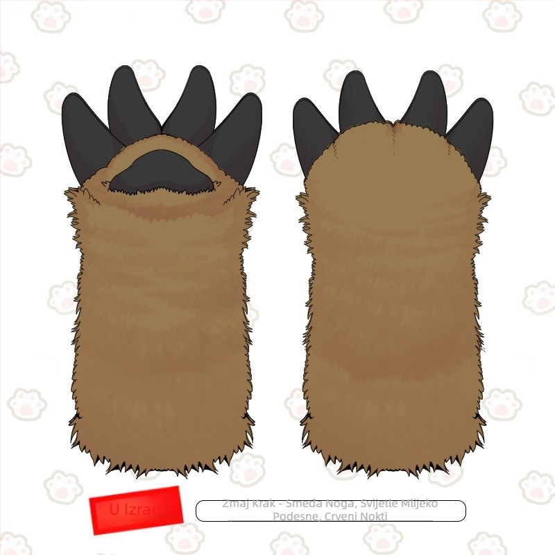 Rukavice zmajevih kandži za cosplay fursuit – na skladištu, odrasli, jesen 2025, Marka: Drugo