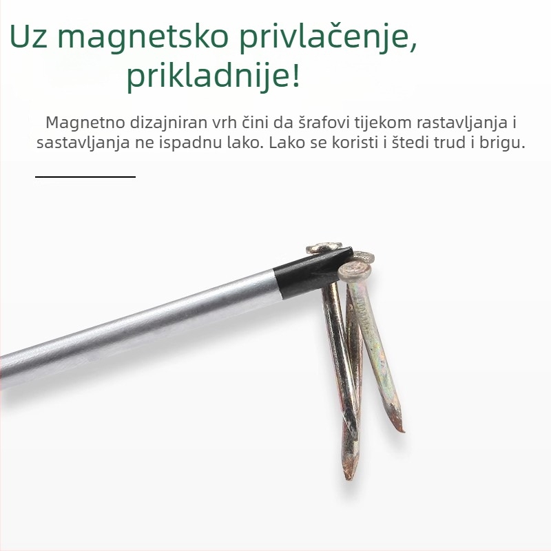 Specijalno oblikovana odvijač s više vrhova: U-oblik, unutarnji križ, Y-oblik, plum blossom križ, trokut; Cr-V čelik, neizoliran, 60 g