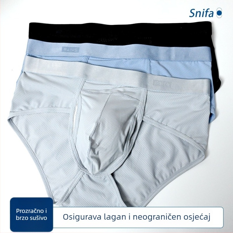 Muške gaćice - prozračne, brzo se suše (Nylon 80-90%, podstava od viskoze u području prepona, srednji pojas)