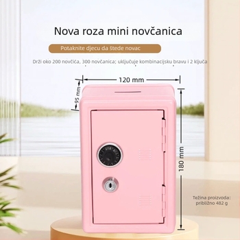 Prenosiva kasica s ključem – kutija za pohranu od kovanog krom-vanadijskog čelika, 1 komad, za kućnu uporabu