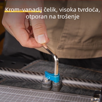 Set unutrašnjih šesterokutnih ključeva (Allen) – metrički, od krom-vanadijum/S2 čelika, niklirano, L-oblik glava s kugličnom glavom, višenamjenski odvijač