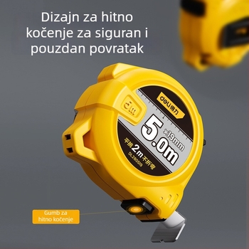 Deli čelična mjerna traka, teleskopска, visoke preciznosti, za stolarstvo i kućnu upotrebu