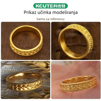 Gipsana forma za prsten s motivom klase – žetveni dizajn, simbol mira, unisex prsten za par, alat za izradu nakita, primjenjivo za zlatarske alate