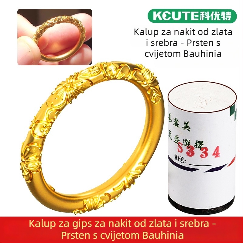 Bauhinia kalup za prsten od gipsa — alat za izradu zlatnih i srebrnih nakita, za muškarce i žene