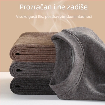 Par termalnih donjih rublja za parove – overlay velvet, fleec podrška, dvostruki sloj, unisex