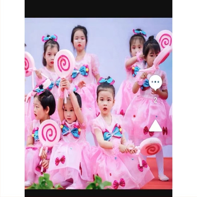 Batonski rekvizit za jutarnju gimnastiku u vrtiću (dizajn lizalice) – Marka Other; Ready stock; Ljeto 2021 izdanje