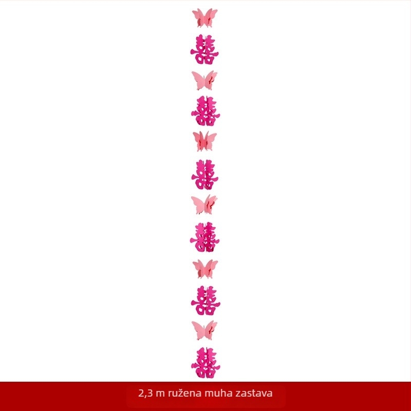 Rekviziti za vjenčanje za fotografije – dugačak pojas sa simbolom dvostruke sreće, filc materijal, brend Xiyouji, kategorija sretan natpis, nije uvezen