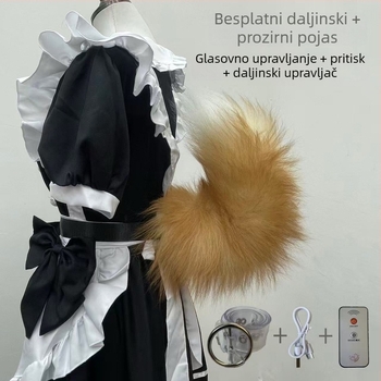 Električni rep lisice za cosplay – tri u jednom: glasovno upravljanje, upravljanje dodirom i daljinsko upravljanje