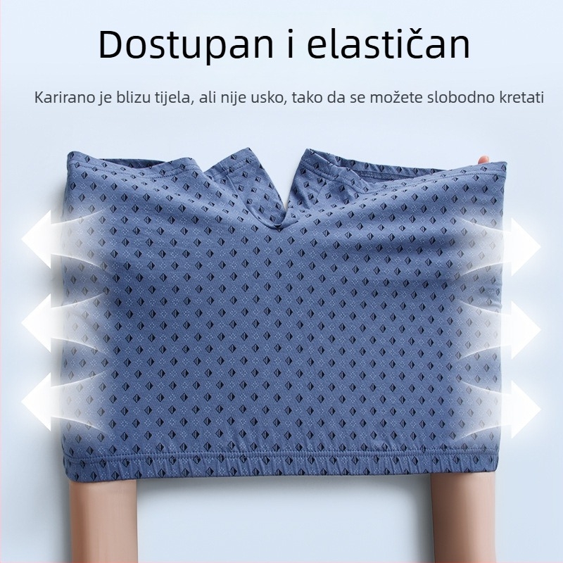 Muške dišuće pamučne bokserice s visokim strukom, labavi kroj, pogodne za sve sezone