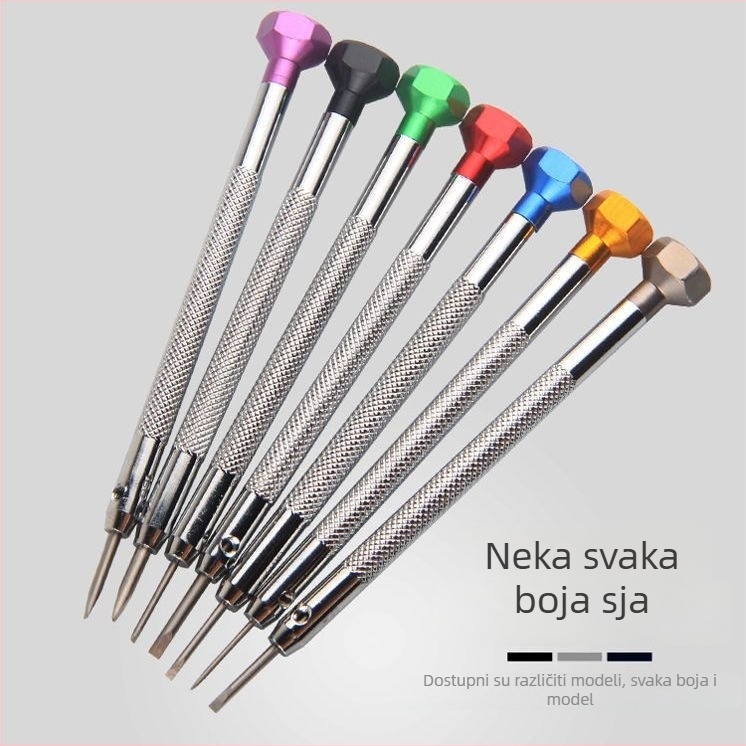 Set alata za popravak satova – odvijači s ravnim i krunskim vrhom, uklanjanje stražnjeg poklopca, podešavanje kaiša (Brand: Unique)