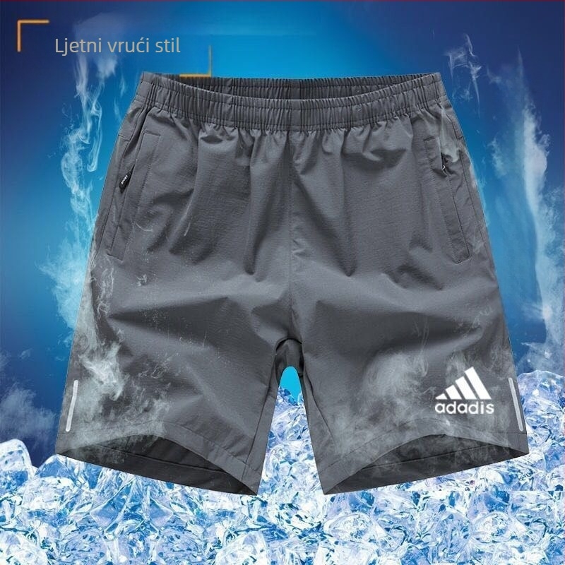 Muške Ice Silk brzo sušeće šorceve za trčanje i fitness, opušten kroj, ljeto
