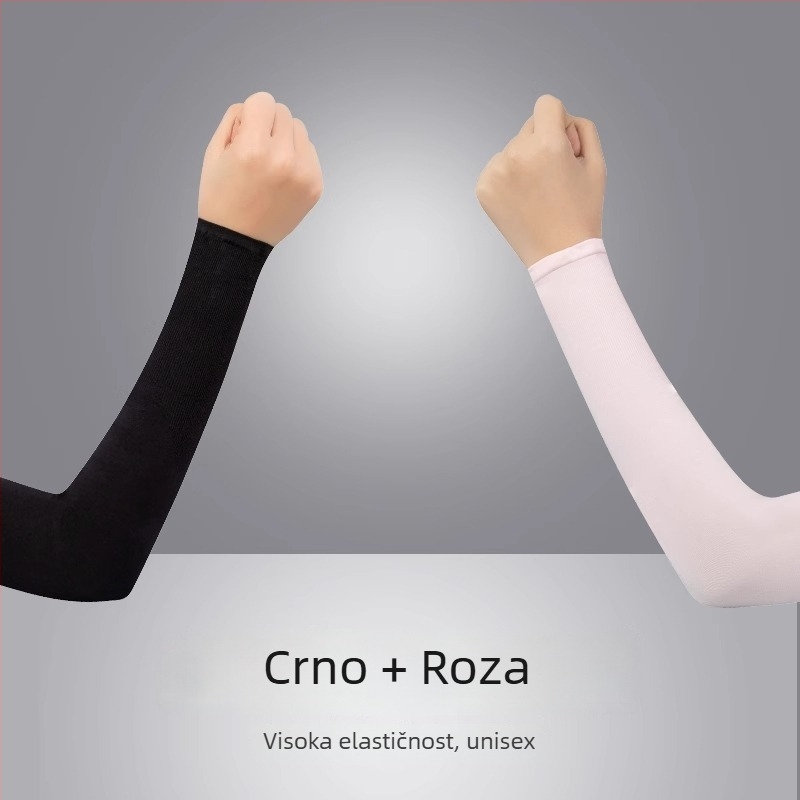 Muški rukav za nadlakticu – Ice Silk, UV zaštita, ljeto, vožnja i vožnja biciklom, zaštita lakta
