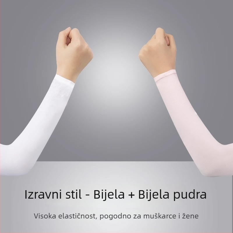 Muški rukav za nadlakticu – Ice Silk, UV zaštita, ljeto, vožnja i vožnja biciklom, zaštita lakta