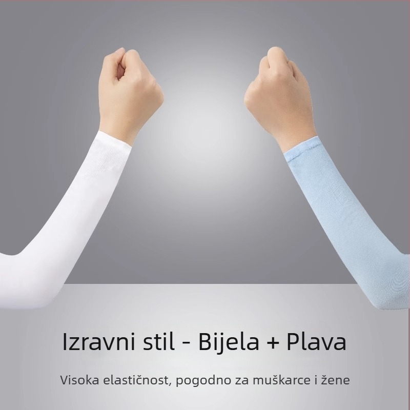 Muški rukav za nadlakticu – Ice Silk, UV zaštita, ljeto, vožnja i vožnja biciklom, zaštita lakta