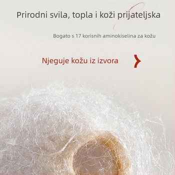 Bezšivni termalni set donjeg i gornjeg od mulberry silk, debeo, unisex, okrugli vrat, dugi rukavi
