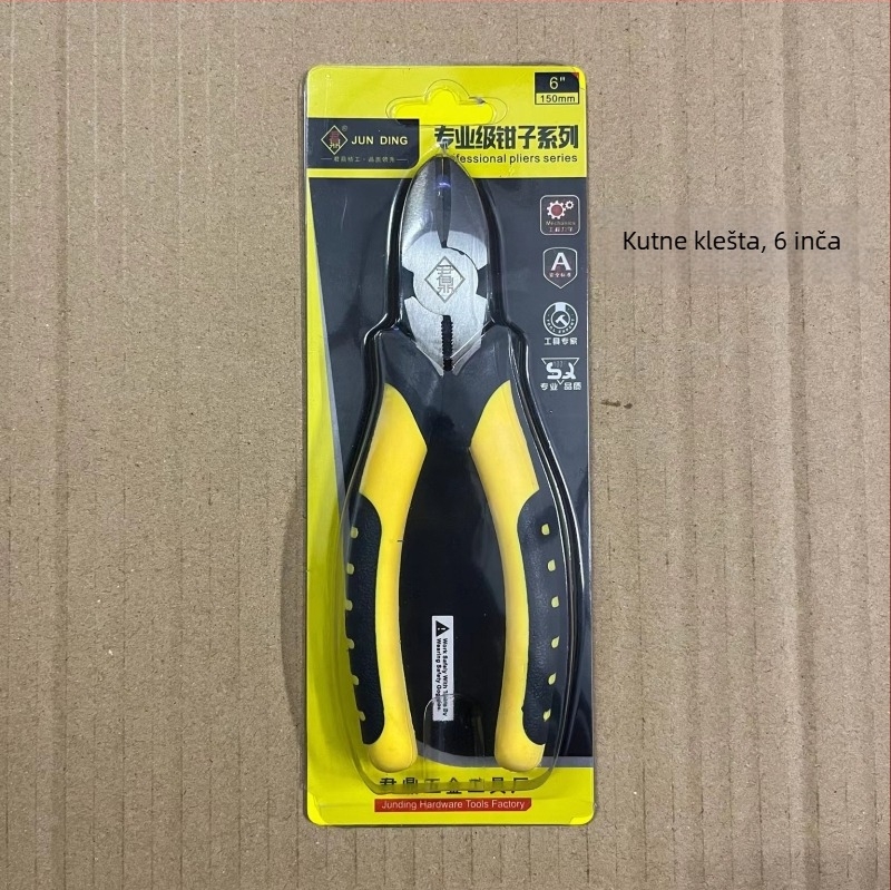 Jun Ding brendirani set kliješta: kliješta s dugim nosom, dijagonalna kliješta, kliješta za žicu, zaključavajuće kliješta; različite težine i duljine čeljusti