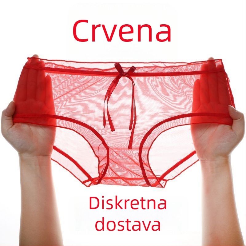 Ženske gaćice od mreže s čipkom, bez šavova, bezšivne, ultra tanke, srednje visoki struk, plus veličina