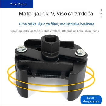 Prilagodljivi ključ za filter ulja – alat za demontažu i montažu, univerzalno uklanjanje remena i lanca (Cr-V, Yutuo)