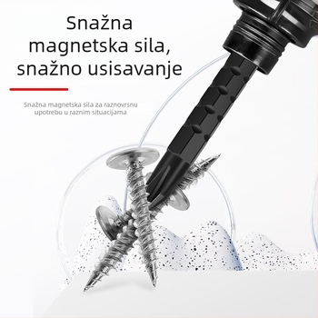 Set odvijača s dvostrukom glavom i izvučnim malim odvijačem, Torx, Philips i ravni vrh; CR-V čelik, magnetni, neizolirano, držač PP, težina 0.1