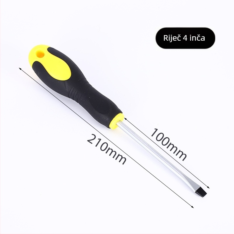 Henglida mini magnetski odvijač s križnim vrhom i ručkom od dva materijala, od karbonske čelika