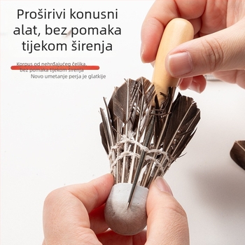 Set alata za popravak reketa za badminton, 9-dijelni set, kutija s alatima, za kućnu upotrebu