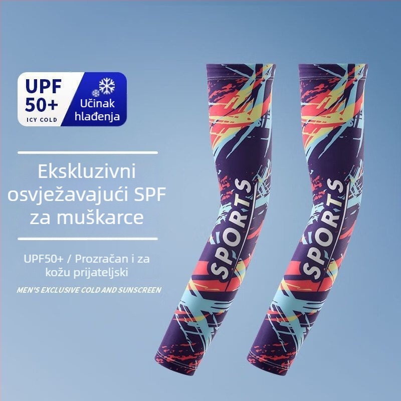 Rukavne navlake s Ice Silk za ljeto, UV zaštita, pogodne za ribolov, vožnju biciklom i vožnju automobilom; poliester preko 96%