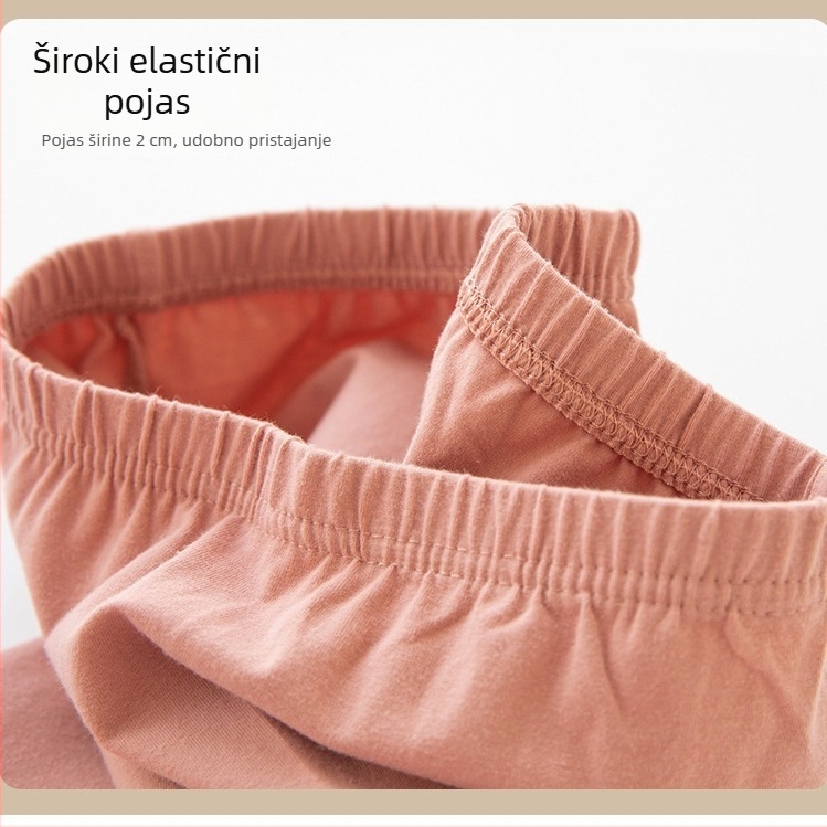 Set termo donjih rublja od 100% pamuka za žene, plus veličina, tanak jesenski top i hlače