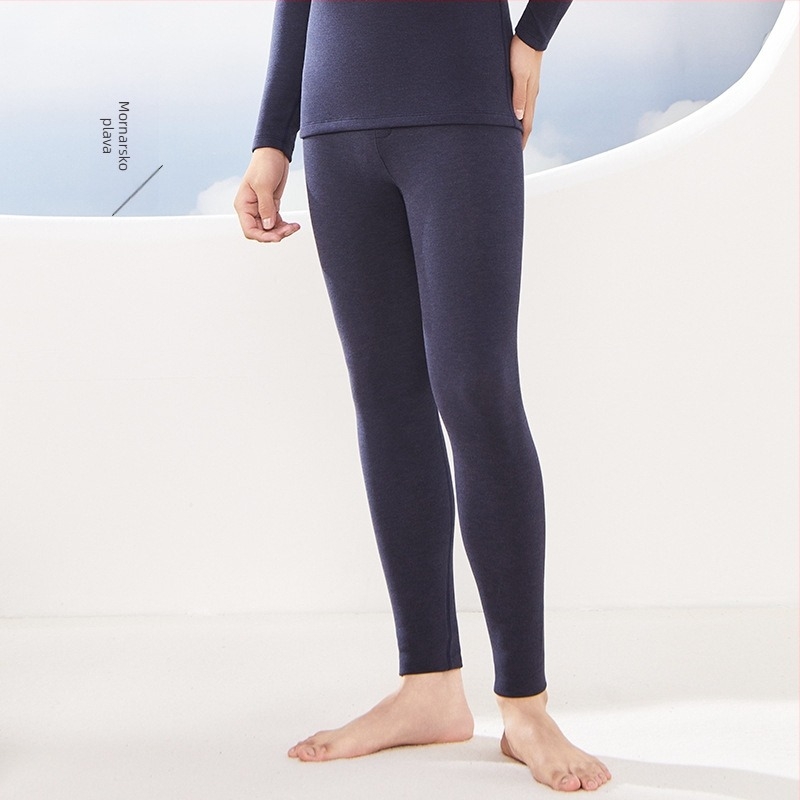 Muški termalni komplet od Derong cashmere-silk, antibakterijski, ekstra debeli dvostruki sloj tkanine (301–350 g/m2), V‑izrez, baza ili vanjski sloj, za jesen-zimu