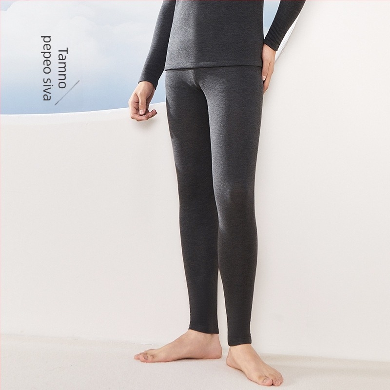 Muški termalni komplet od Derong cashmere-silk, antibakterijski, ekstra debeli dvostruki sloj tkanine (301–350 g/m2), V‑izrez, baza ili vanjski sloj, za jesen-zimu