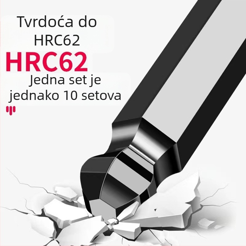 Bosite set šestougaonih ključeva – alati za odvijanje i odvijače, krom-vanadijska čelika / S2 čelik, nikl pločato