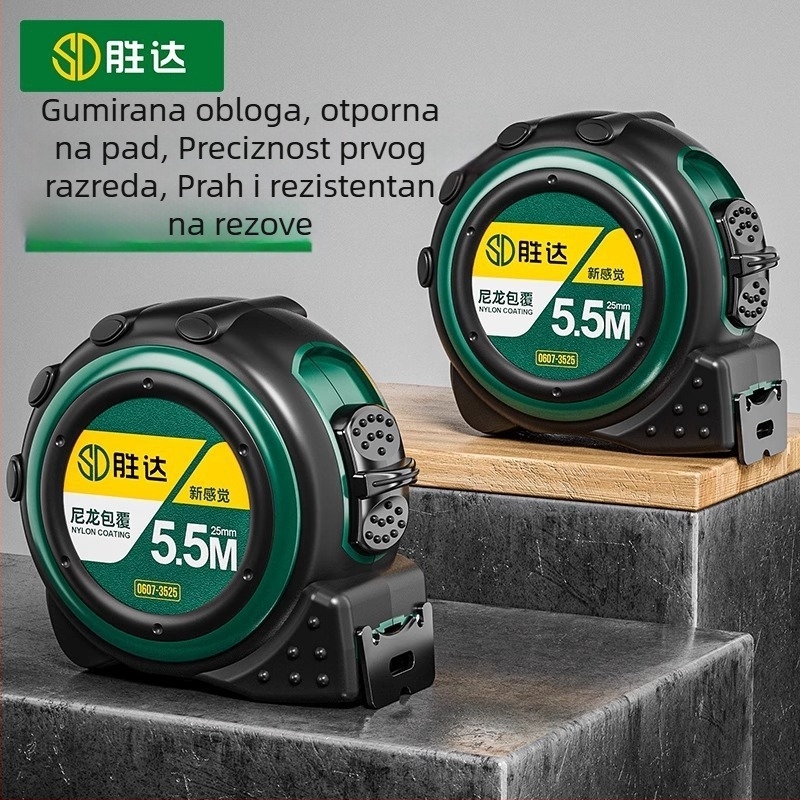 Čelična mjerna vrpca visoke preciznosti, debela i tvrda, otporna na padove, za kućnu upotrebu, SD marka, mogućnost prilagodbe