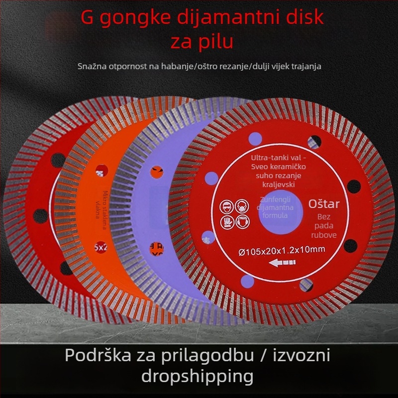 Diamantski disk za rezanje pločica – Link, za suho rezanje mramor pločica i keramičkih pločica, za kućnu upotrebu