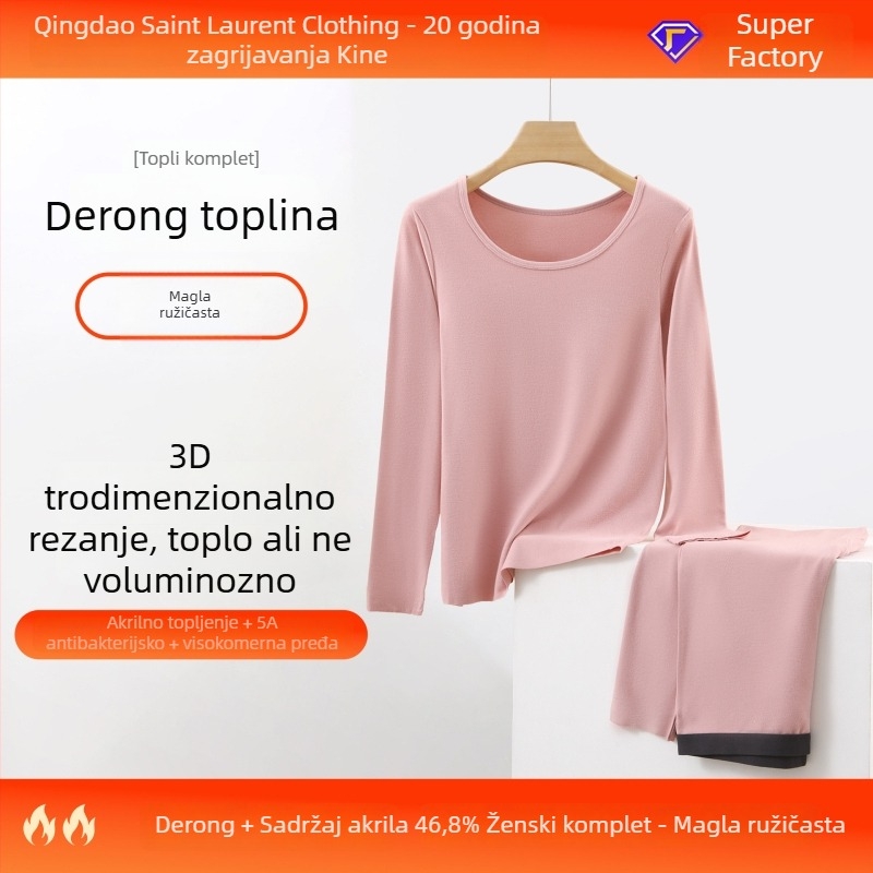 Termalni komplet donjeg rublja – grijanje, antibakterijski, akrilna tkanina, debljina 201–250 g/m²