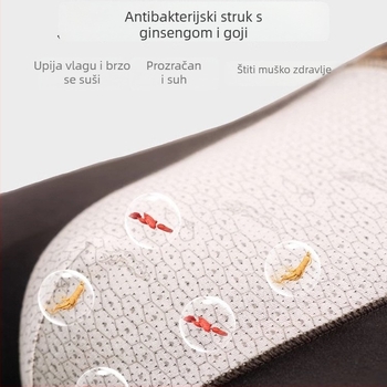 Muške bokserice, pamuk, antibakterijski, srednji struk, za mlade muškarce