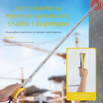 Tajima Ryu dvostruka čelična mjerenjska traka, debela i otporna na habanje, tip mjerenja: traka