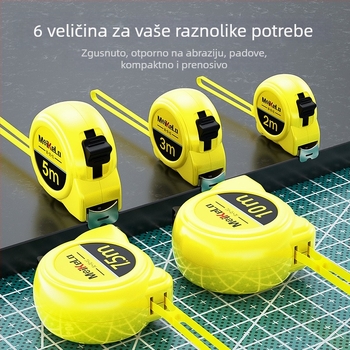 Mekla mjerni trak od nehrđajućeg čelika, otporan na habanje i padove