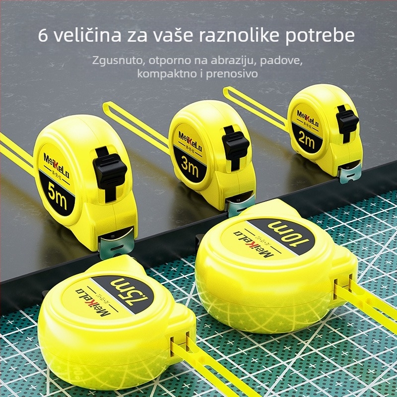 Mekla mjerni trak od nehrđajućeg čelika, otporan na habanje i padove