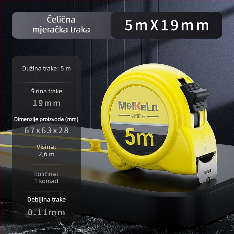 Mekla mjerni trak od nehrđajućeg čelika, otporan na habanje i padove