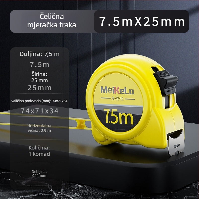 Mekla mjerni trak od nehrđajućeg čelika, otporan na habanje i padove