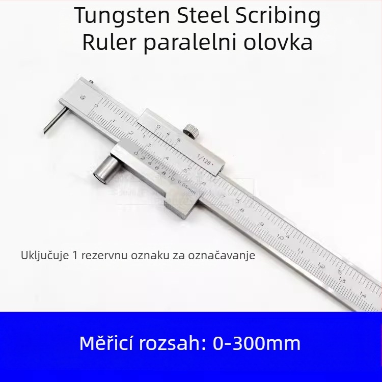 Vernier kaliper od karbidnog legura za paralelno graviranje, raspon 0-500 mm