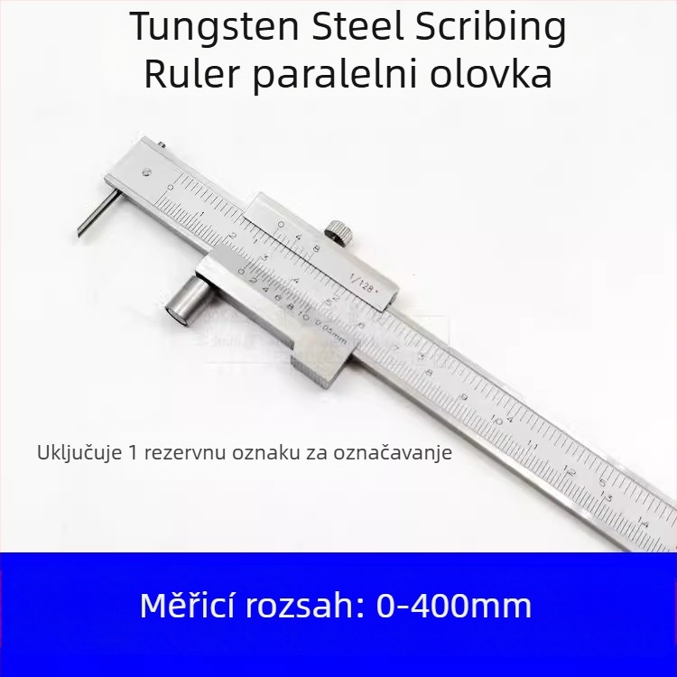 Vernier kaliper od karbidnog legura za paralelno graviranje, raspon 0-500 mm