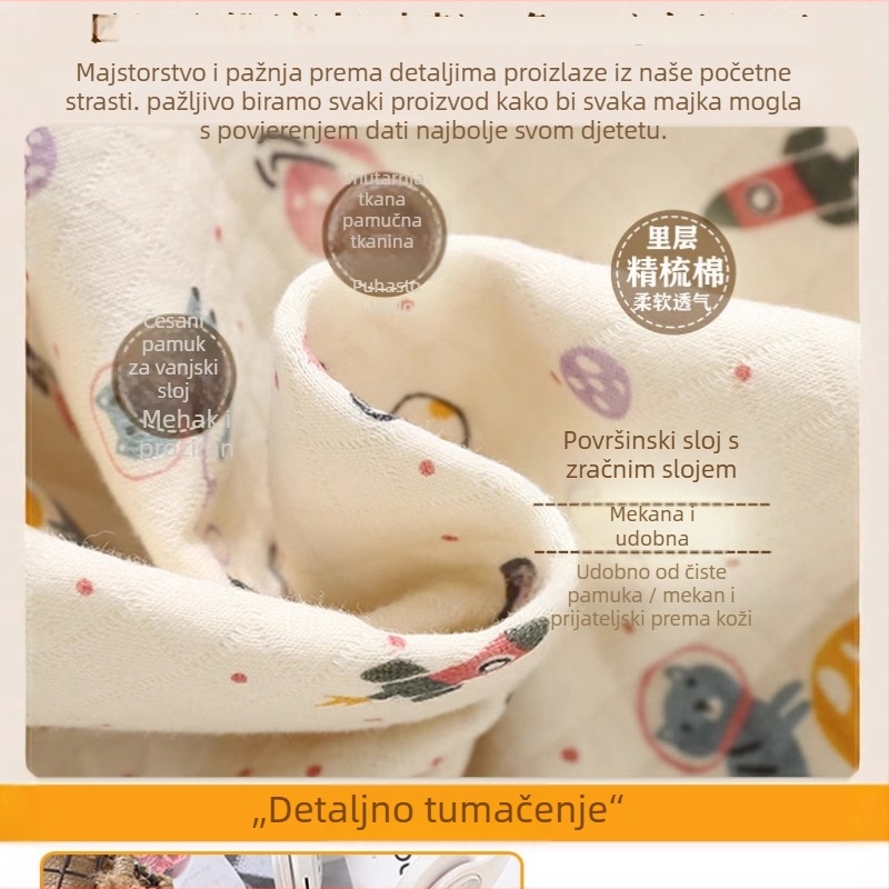 Dječji japanskog stila topli komplet od 100% pamuka, unisex, podstavljena toplina, za djecu 3-8 godina, proljeće/jesen/zima, kućna odjeća