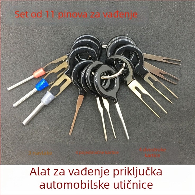 Alat za vađenje pinova automobinskog konektora – metalni, opća namjena (Metalni; Opća namjena)